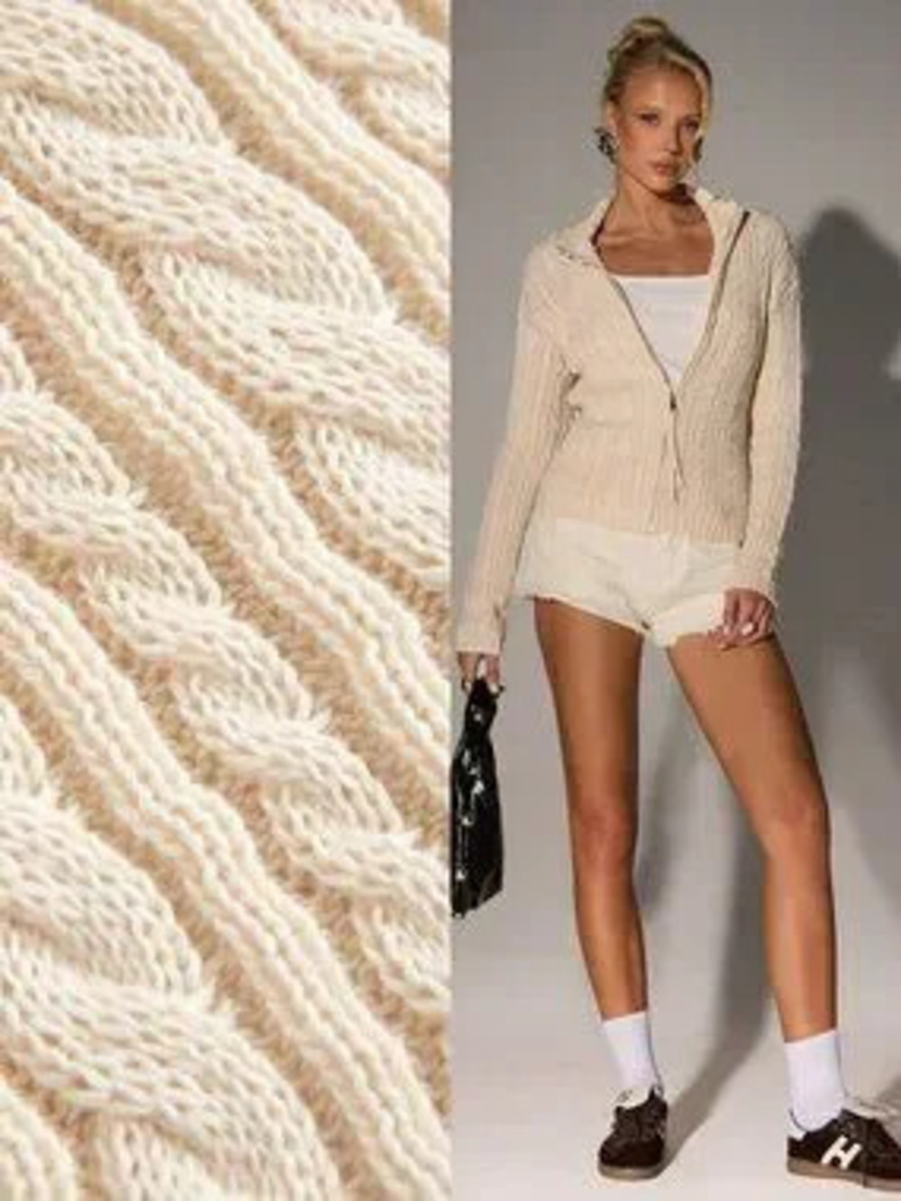 Apricot Casual Women's Long-Sleeve Zipper Cardigan